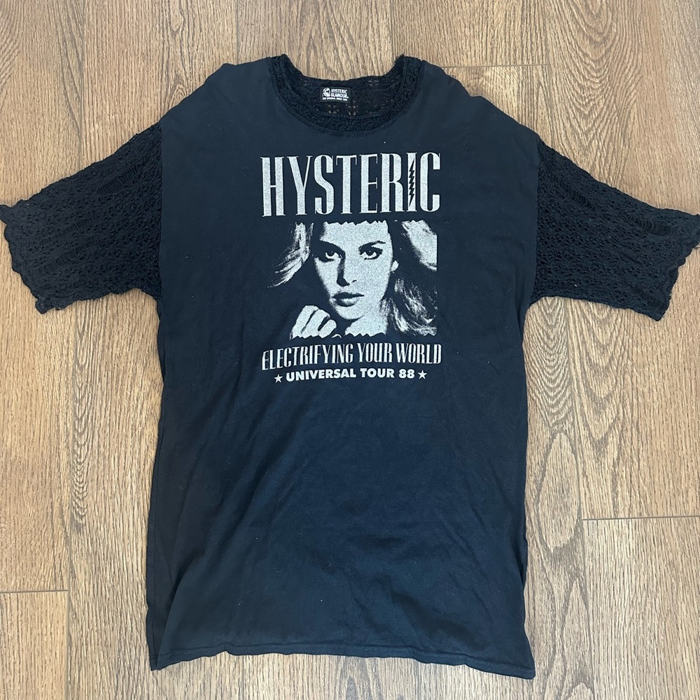 Vintage Hysteric Glamour “Electrifying Your World” Lace Sleeve Tee